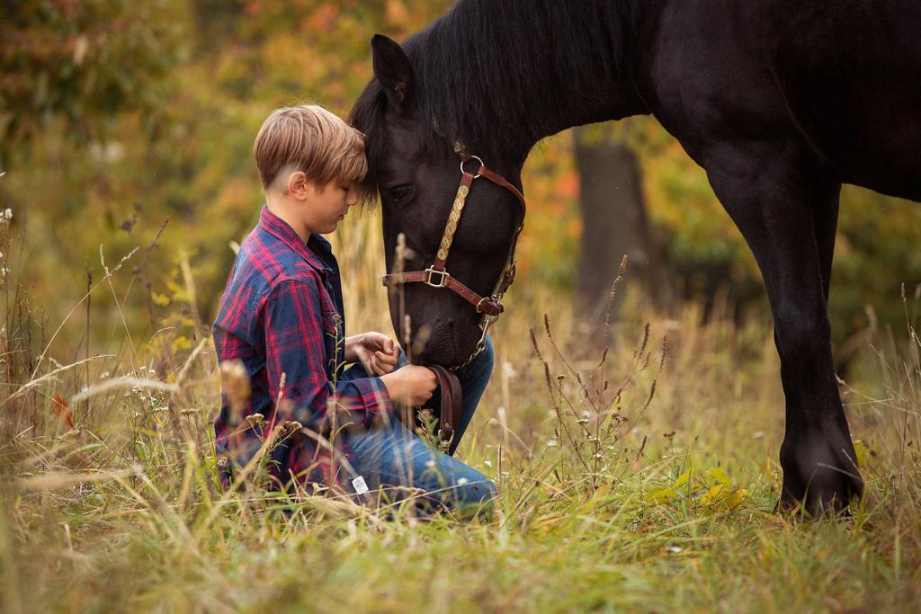 Fotoshooting mit dem Lieblingspferd